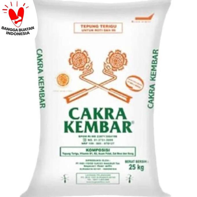 

Tepung Terigu Cakra Kembar 25 Kg