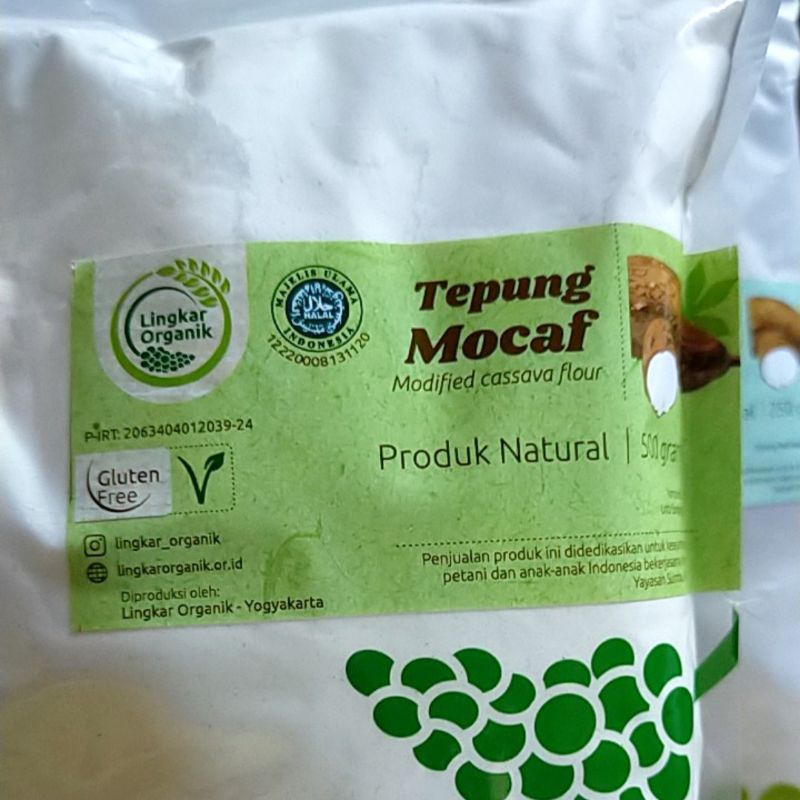 Tepung Mocaf Lingkar Organik Kemasan 500 gram - Gluten Free