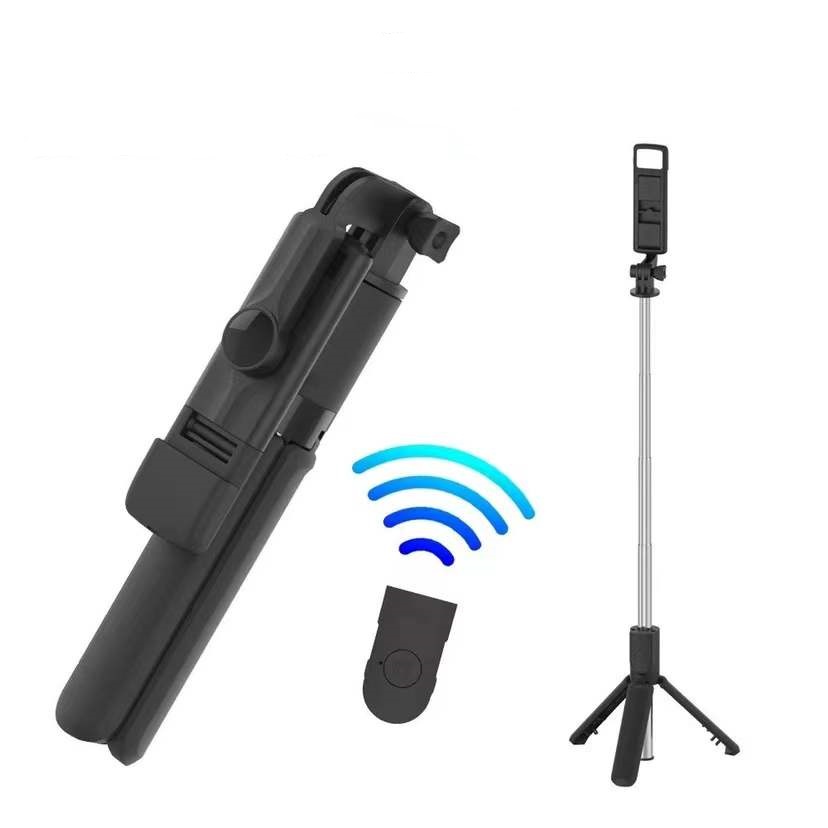 Tongsis Tripod Bluetooth 4 In 1 dengan remote control Portable Flexible Selfie Stick 360º