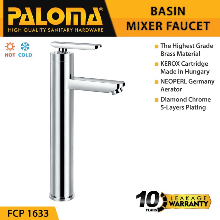 PALOMA FCP 1633 Keran Mixer Wastafel Cuci Tangan Panas Dingin Kran Air