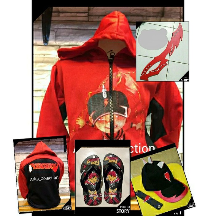 paket Boboiboy Api + Pedang +Topi+gelang