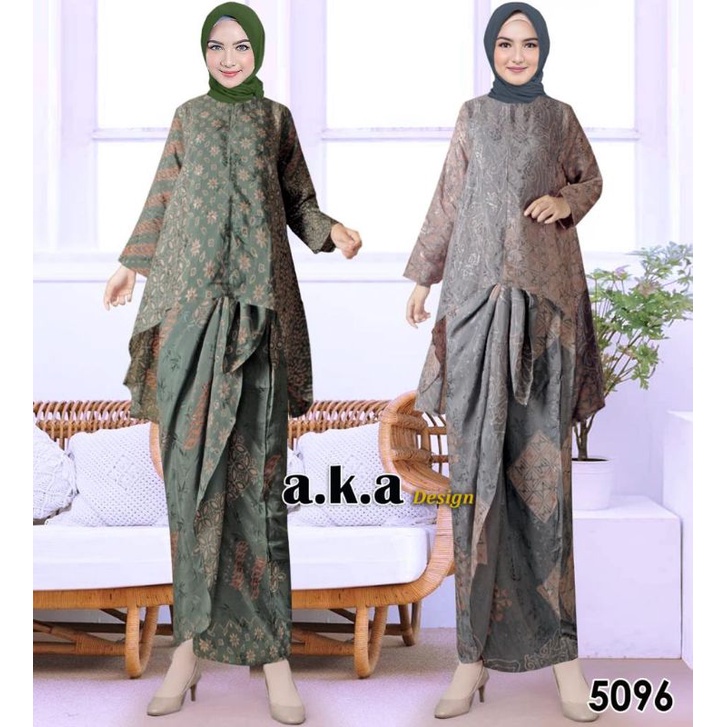 [5096] SETELAN ROK BATIK VISCOSE PREMIUM/SEMI SUTRA // KODE AKA