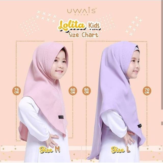 Lolita khimar kids by uwais hijab -- uk.m