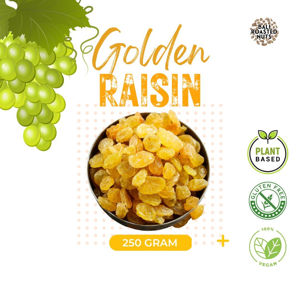 

Golden Raisin / Kismis Kuning 250gr Premium Import