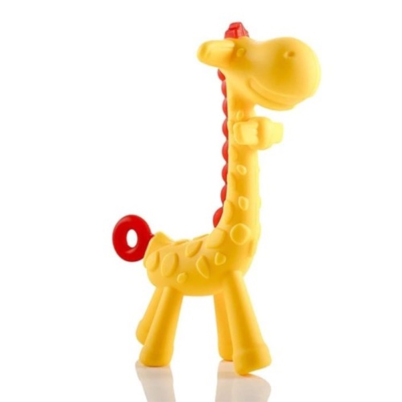 Teether Giraffe Baby Grow Gigitan Jerapah Mainan Gigi Bayi Baru Lahir 3m+ BPA Free