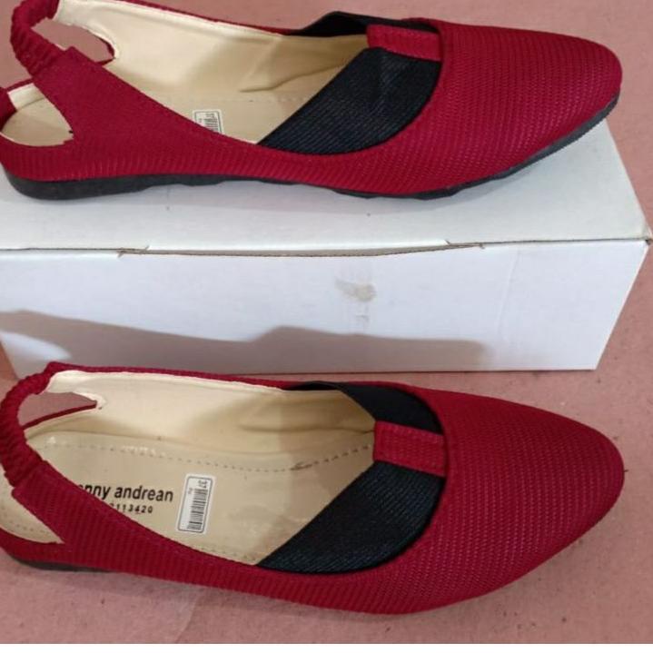 Penjualan Terbanyak.. Sepatu FlatShoes Wanita / SEPATU WANITA / SEPATU BALET RAJUT / SEPATU BALET KA