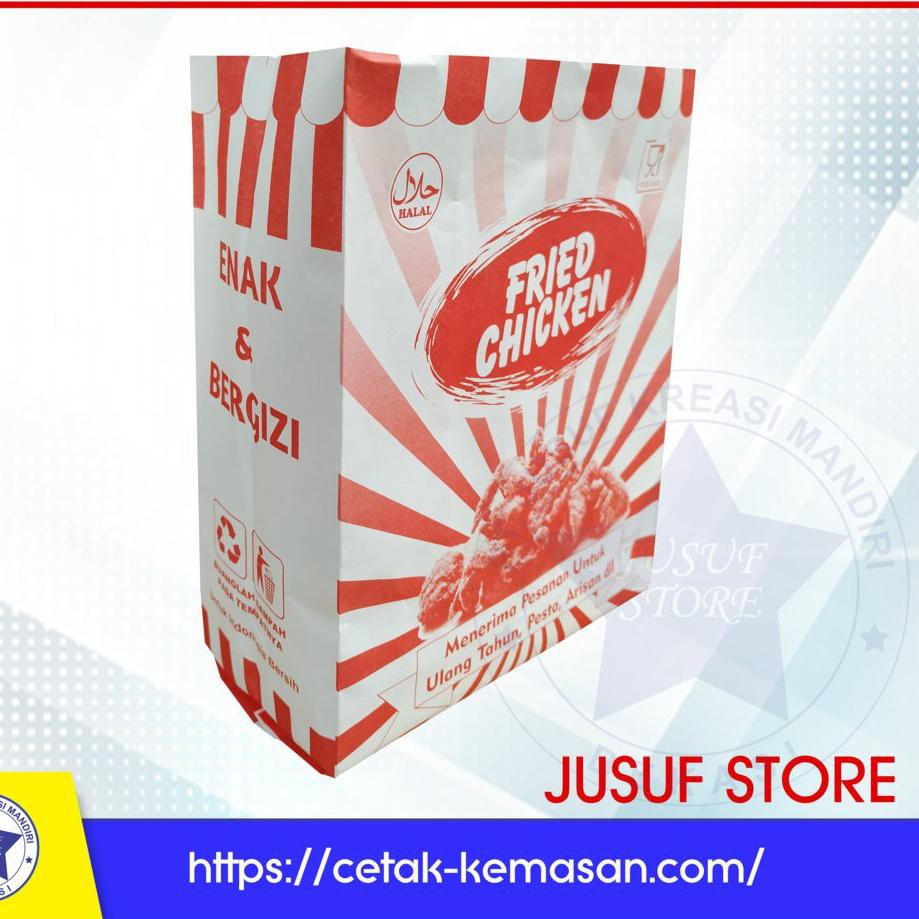 

More Info Here! PAPERBAG Fried Chicken Jumbo FOODGRADE ISI 50