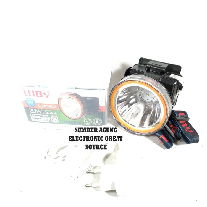 Luby L2865LN Senter Kepala L2865 2865 20W 36Jam LED Cree Anti Air