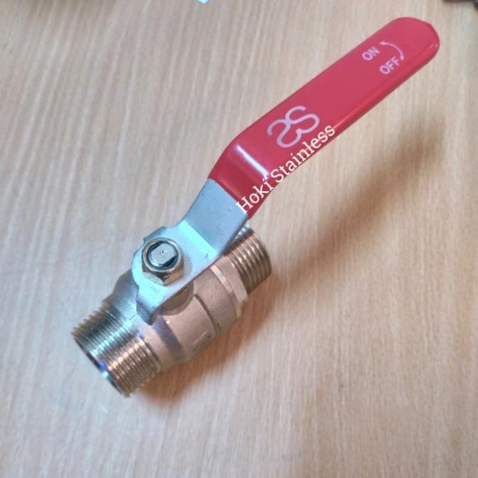 Ball Valve Drat Luar 1" inch / Stop Kran Drat Luar