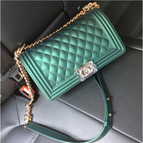 PROMO SQR0086 TAS CHANEL BOY CLASSIC TAS JELLY MATTE DOFF PARTY BAG SLINGBAG TAS BRANDED 1086