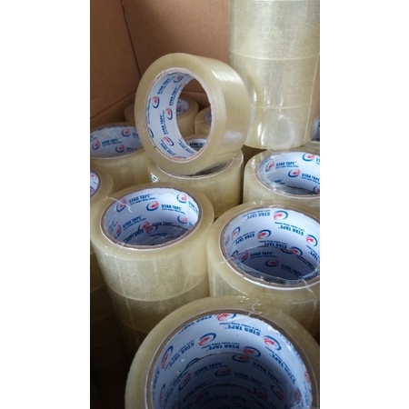 LAKBAN BENING ( 1 PCS )  PUTIH &amp; COKLAT - STAR TAPE - Selotip Isolasi Clear Cokelat Putih Lengket Kuelitas Terbaik Murah 90 Yard X 45 mm (2 Inch) - Tape Perekat Pengikat Pelengket Lakban Murah Lakban Kualitas Terbaik