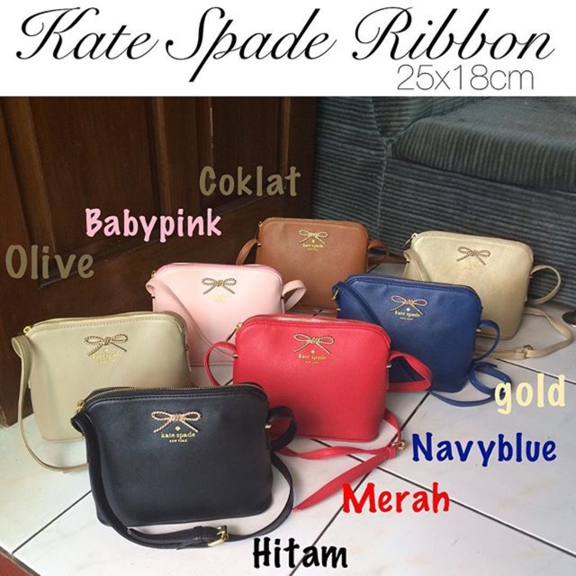 SALEEE . Tas K- Spade Mandy Ribbon