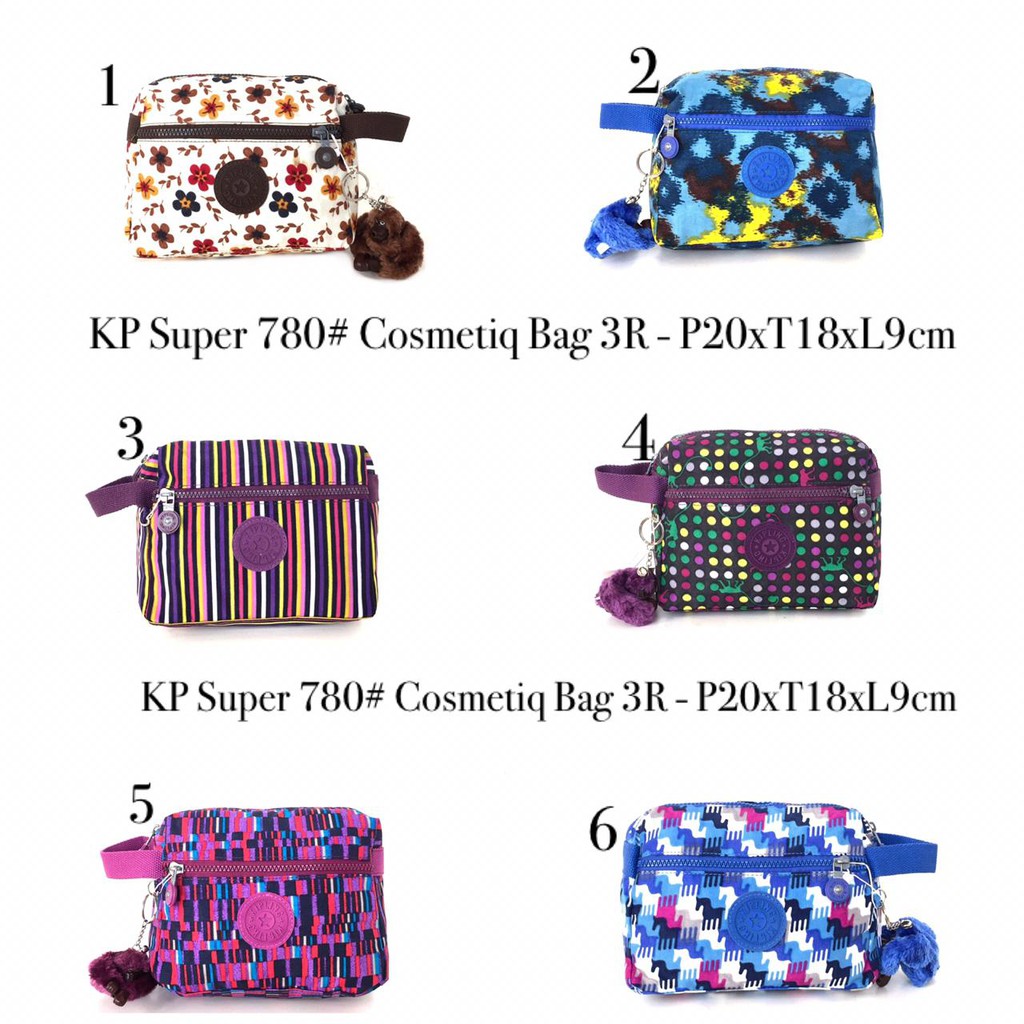 DOMPET KOSMETIK KIPLING MEDIUM 780 POUCH IMPORT WANITA GADGET HP OBAT ALAT NEW NORMAL MASKER