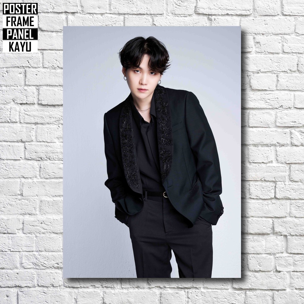 Poster BTS Suga DICON Frame Kayu Solid A4 SUG112