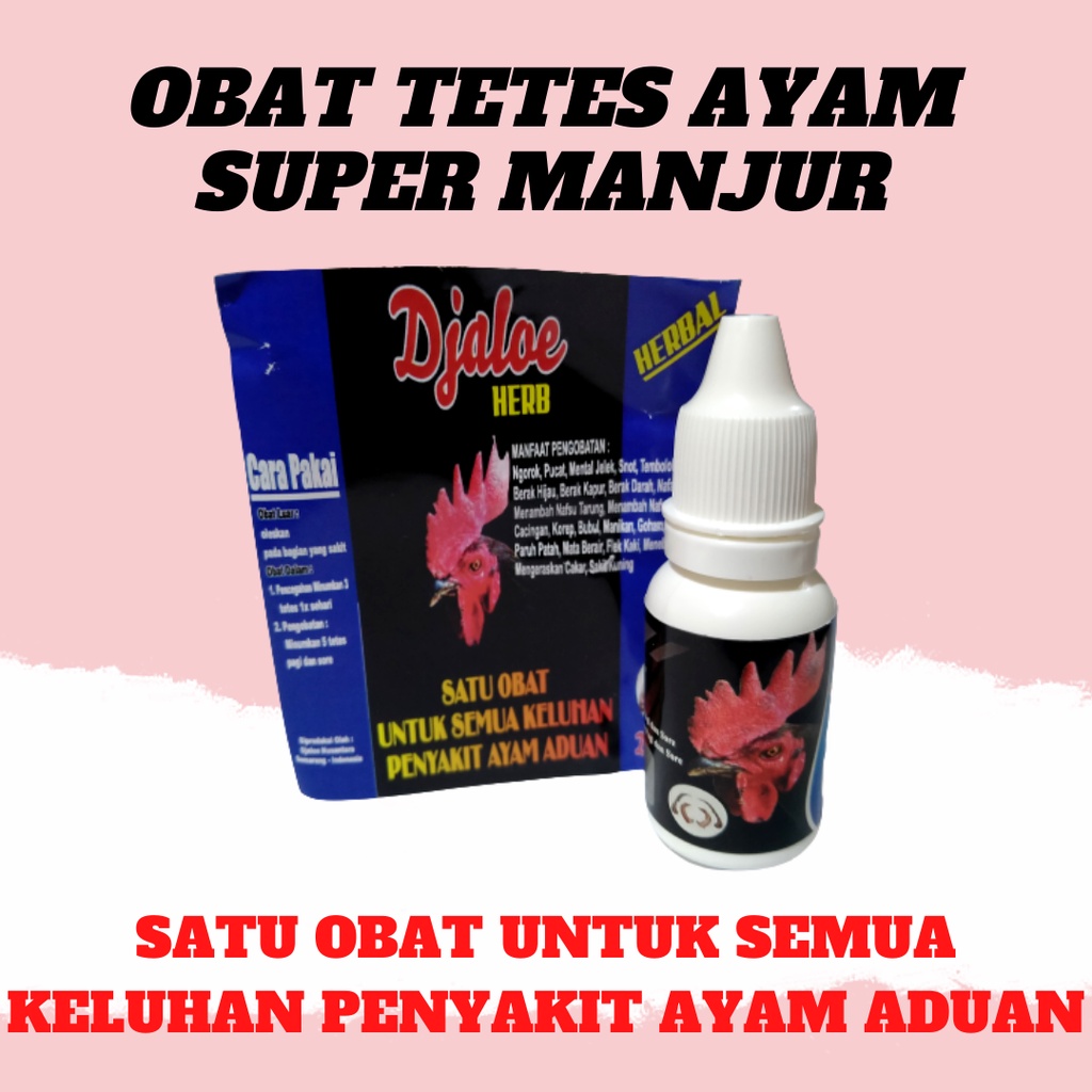 HERBAL OBAT TETES AMPUH UNTUK SEGALA MACAM KELUHAN AYAM ADUAN