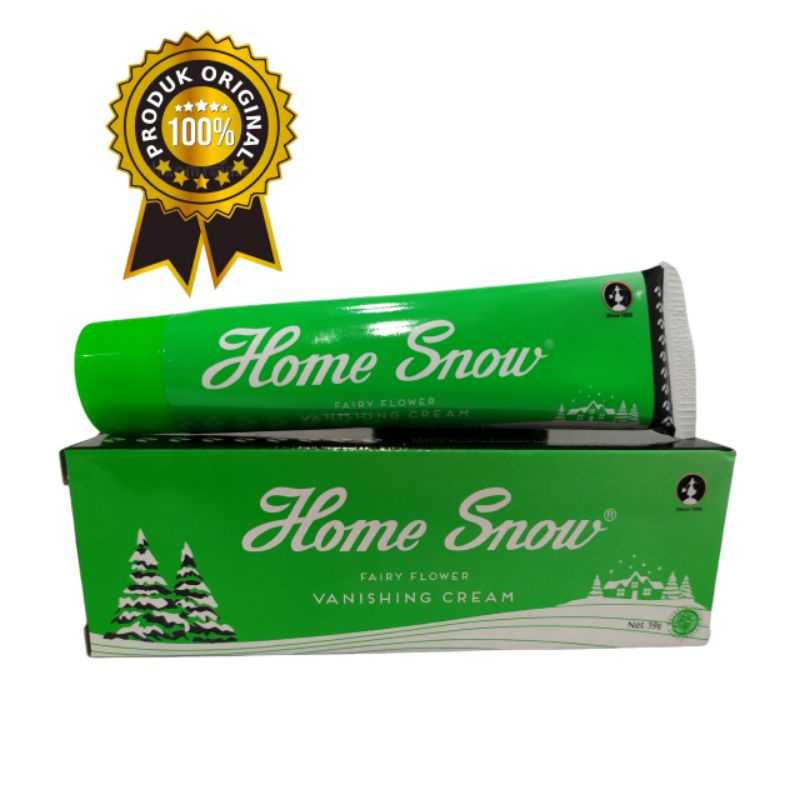 HOME SNOW CREAM ORI/ HOME SNOW VANISHING CREAM/ HOME SNOW CREAM FAIRY FLOWER PELEMBAB WAJAH DENGAN S