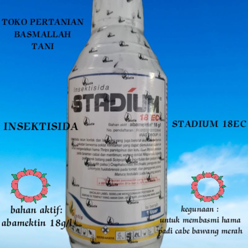 Stadium 1liter dan 500ml abamektin18 ec stadium 1liter dan 500ml insektisida sundep slendep wereng