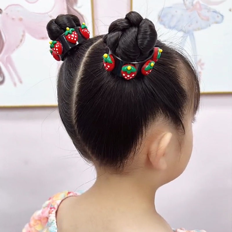 Ponytail Jepit Rambut Tetap Lucu Bunga Kartun Buah Ambil Klip Hiasan Rambut Anak Korea