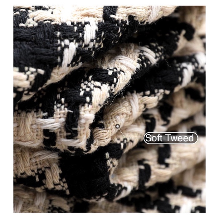 [ Korean Blazer Series ] Blazer / Vest / Outer / Rompi Houndstooth Tweed Casual Formal Premium