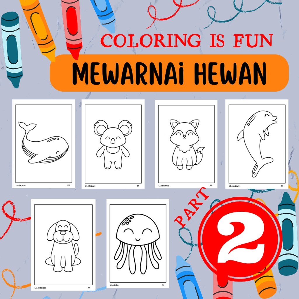 

Kertas Gambar Mewarnai Lembar Aktivitas A4 - Latih Imajinasi, Kreativitas, Eksplorasi Warna (Coloring Page) Anak Bebas Bosan Bebas Gadget SD TK PAUD LEVEL 2