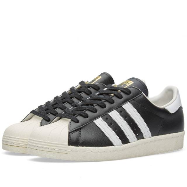 BIG SALE  ADIDAS SUPERSTAR VINTAGE 80s PACK BLACK LIST WHITE ORIGINAL AUTHENTIC