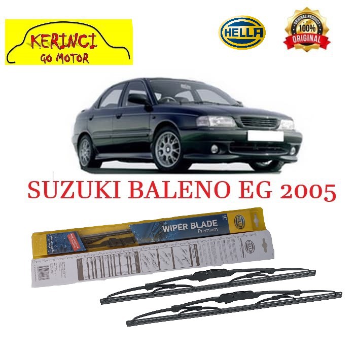 WIPER SUZUKI BALENO EG 2005 HELLA PREMIUM 20&quot; &amp; 18&quot; SEPASANG WIPER