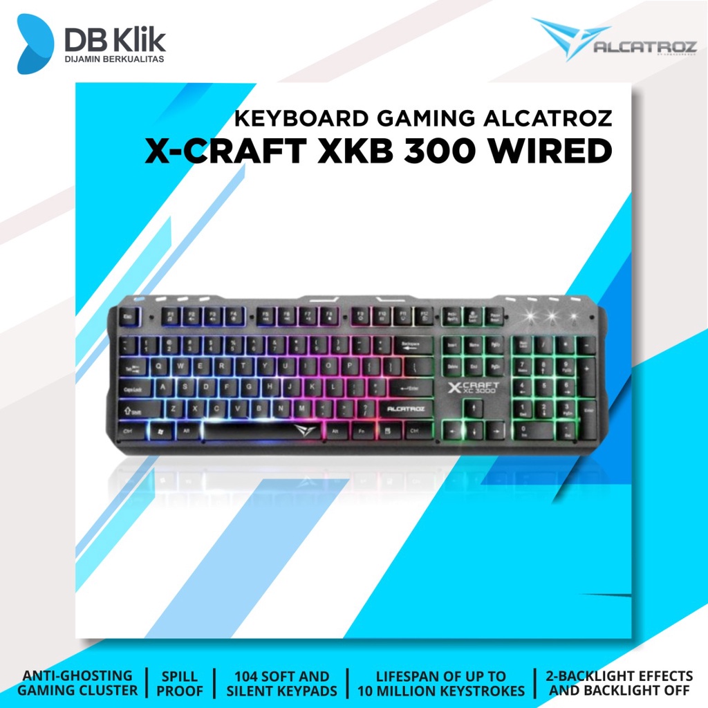 Keyboard Gaming Alcatroz X-Craft XKB 300 Wired-Alcatroz X-Craft XKB300