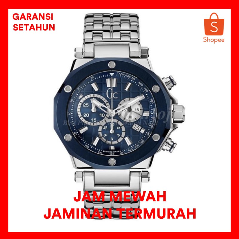 Jam Tangan Pria Merk Guess Collection Type GC X72009G5S Ori Bm Free Ye