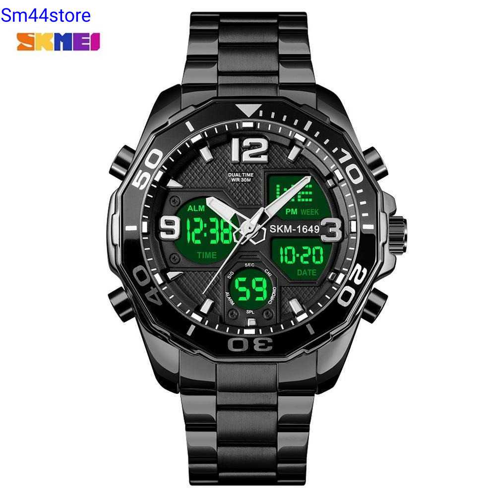 SKMEI Jam Tangan Analog Digital Pria Stainless Steel 1649