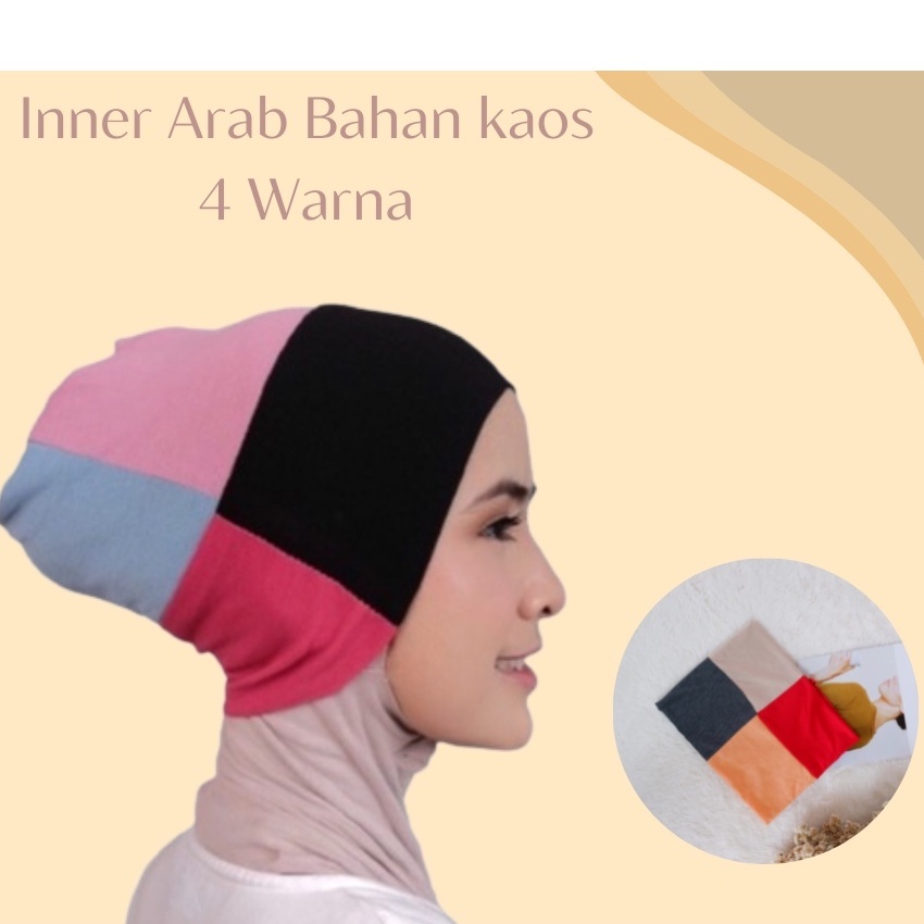Bandana 4 warna spandek ciput hijab spandex kaos lembut inner jilbab dalaman