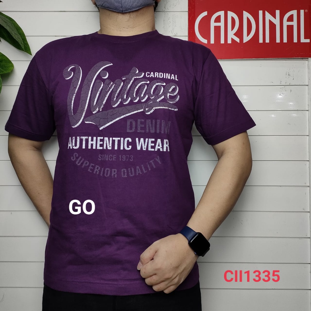 gof KJM CARDINAL JEANS KAOS T-Shirt Cowok Baju Reguler Slimfit Cowok Kaos Cardinal New!!!