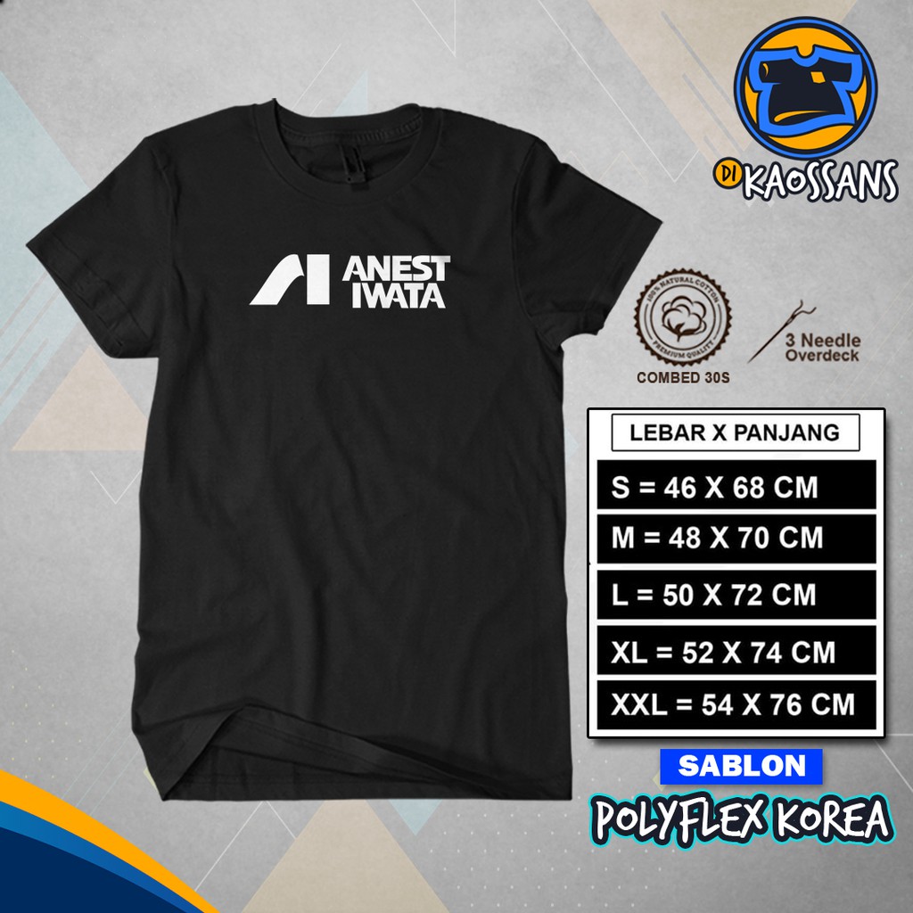 Kaos ABG / Kaos Baju Distro Custom Anest Iwata Logo Cotton Combed 30S