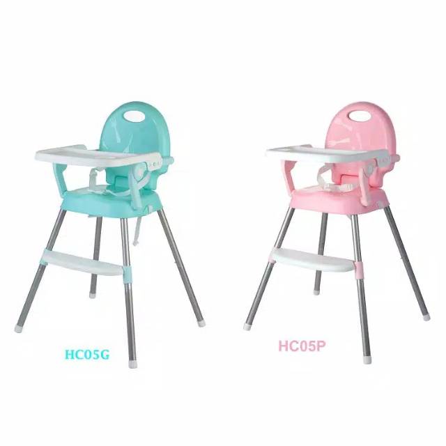 BABY SAFE HIGH CHAIR 3 IN 1 GREEN / kursi makan bayi / high chair / booster seat