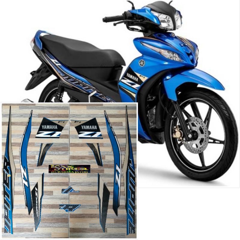 striping original Yamaha Jupiter Z1 FI biru hitam tahu  2020 2021