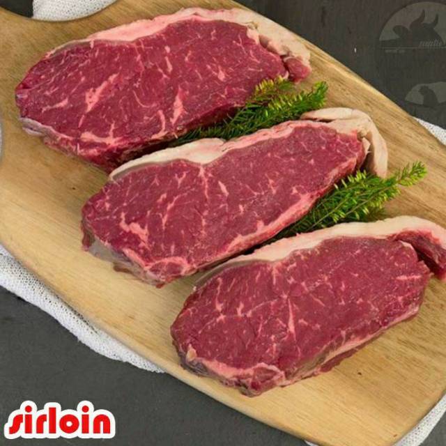 

Daging sapi steak sirloin HALAL 1000 gram