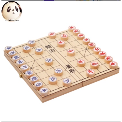 Xiangqi Set Catur Cina dengan Papan Lipat