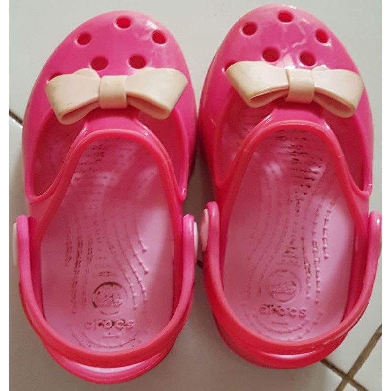 [Preloved] Original crocs warna hot pink