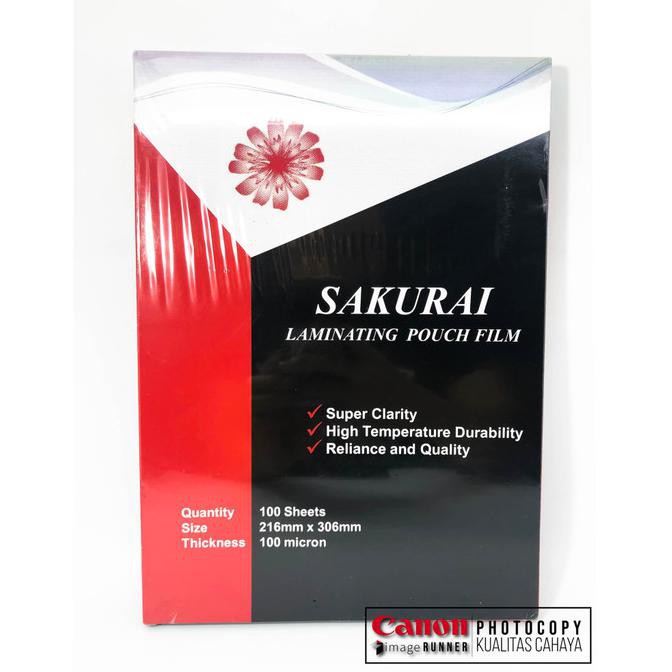 

Plastik Laminating SAKURAI A4 216mmx303mm 100 micron