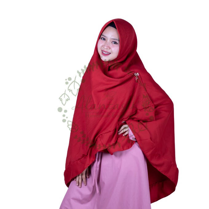 Alantasik - khimar syari jumbo arabian crepe/ jilbab instan R.16