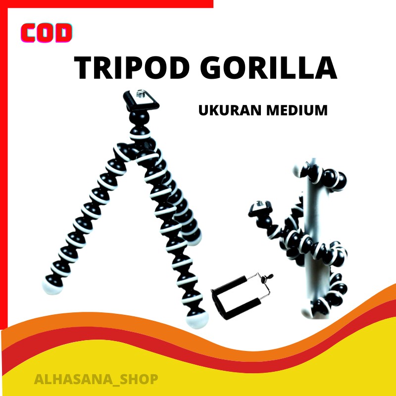 Gorillapod flexibel Camera tripod gurila sedang GURILLA MEDIUM Gorilla Pod Tripod Gorilla Ukuran M