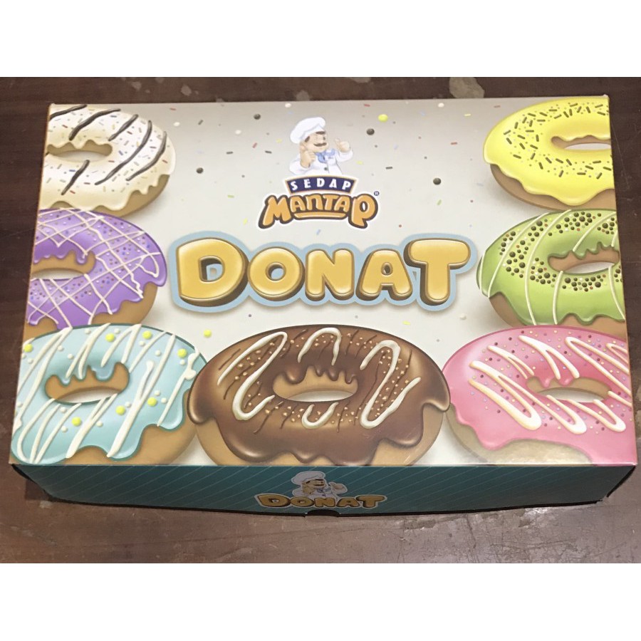 Dus Kotak Donat Donat 27x18.5x5.5cm isi 50lembar - Gosend Only!!!