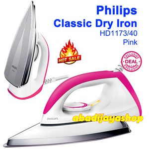 Setrika - PHILIPS HD 1173 (Pink) PROMO BULAN INI