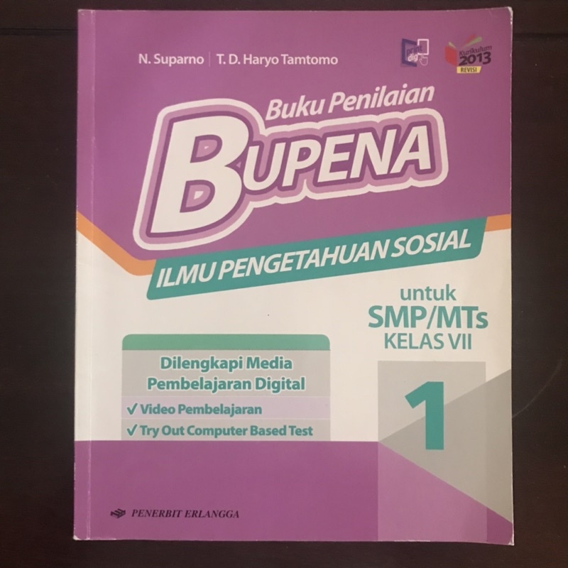 

buku bupena IPS ( ilmu pengetahuan sosial ) kelas 7 smp Erlangga