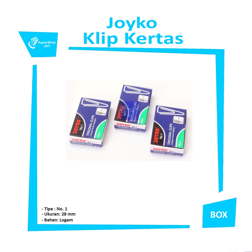 

JOYKO - trigonal paper clip no.1 klip kertas trigonal