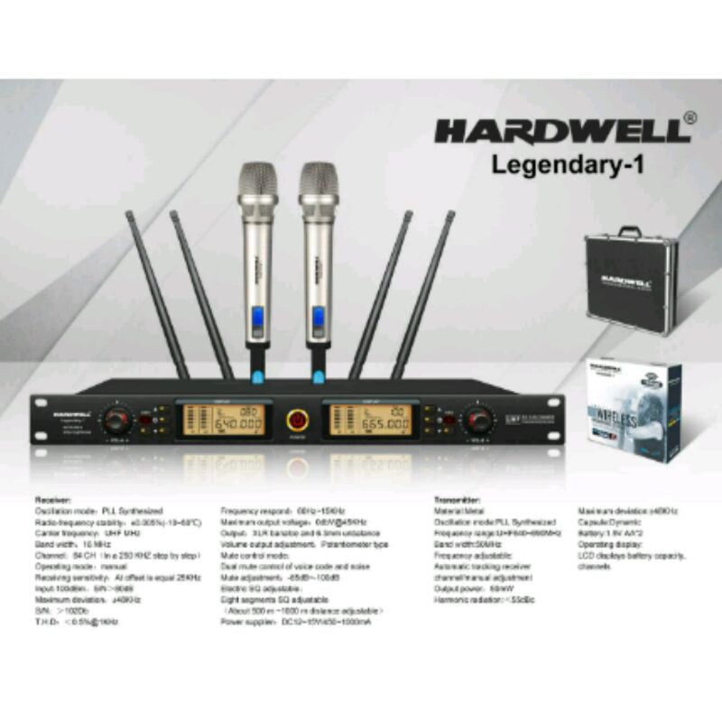 Mic Wireless HARDWELL LEGENDARY 1 ORIGINAL