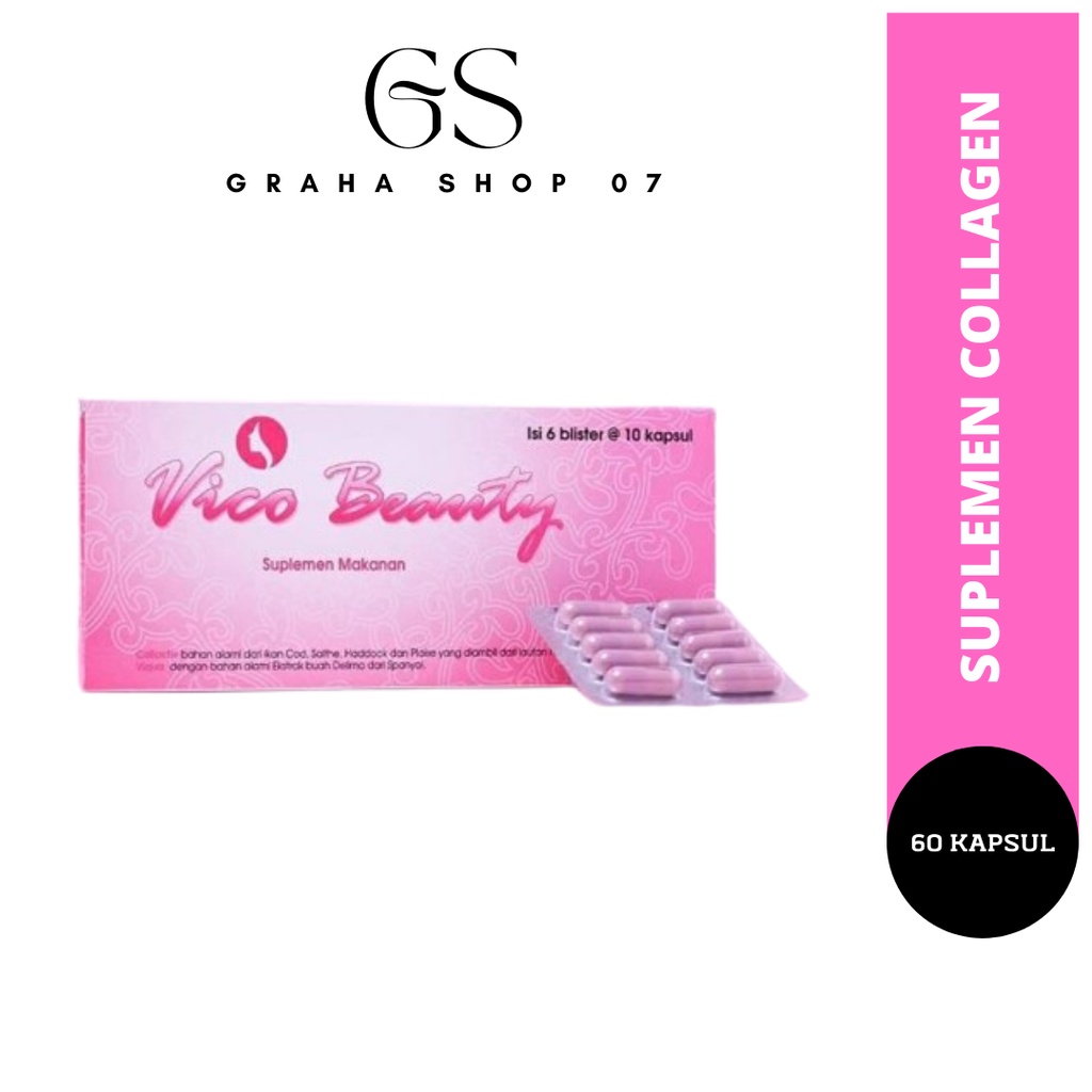 Vico Beauty Suplemen Collagen Memutihkan & Mencerahkan Kulit