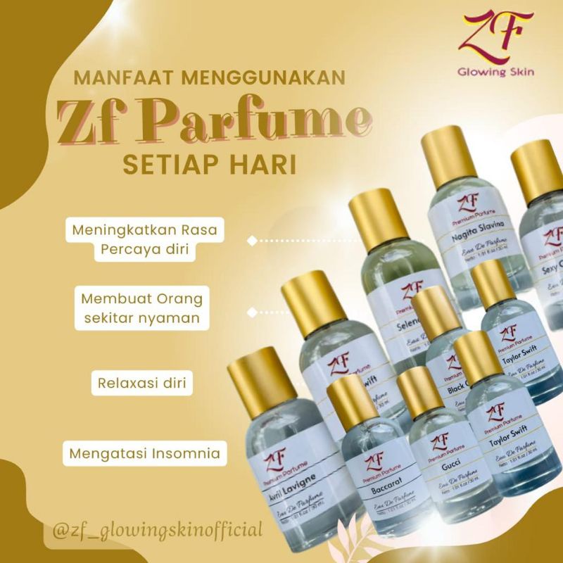 Parfum ZF Premium 30ml Non-Alkohol Tahan 24Jam Pria&amp;Wanita