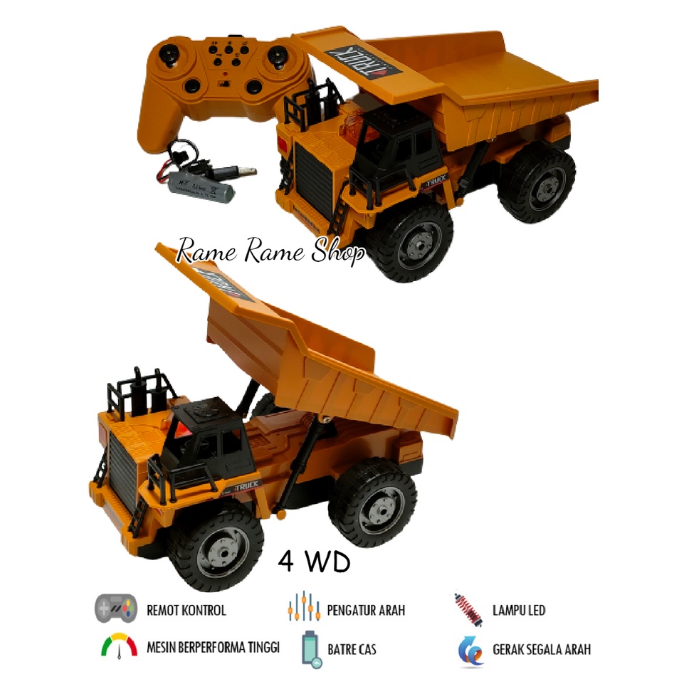 Mainan Mobil RC Dump Truck Remote Control RC Dump Truk