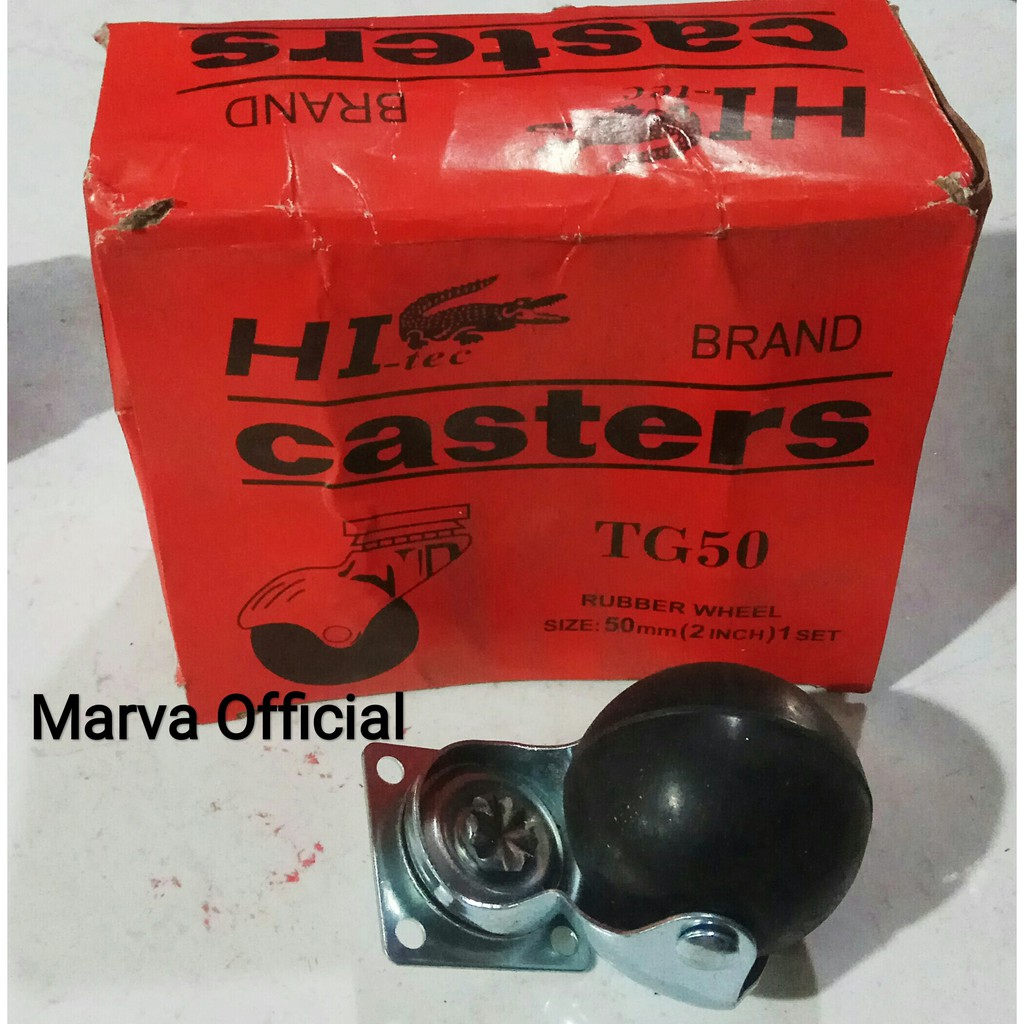 Roda Bundar Bulat 2 Hi Tec Carters TG 50 2" Roda lemari meja kursi etalase Salon musik sound system