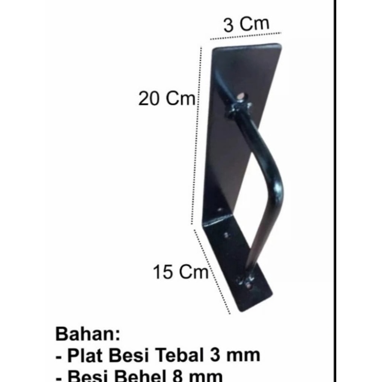 Jual Braket Siku Penyangga Papan Rak Dinding Kuat Bahan Besi Ukuran